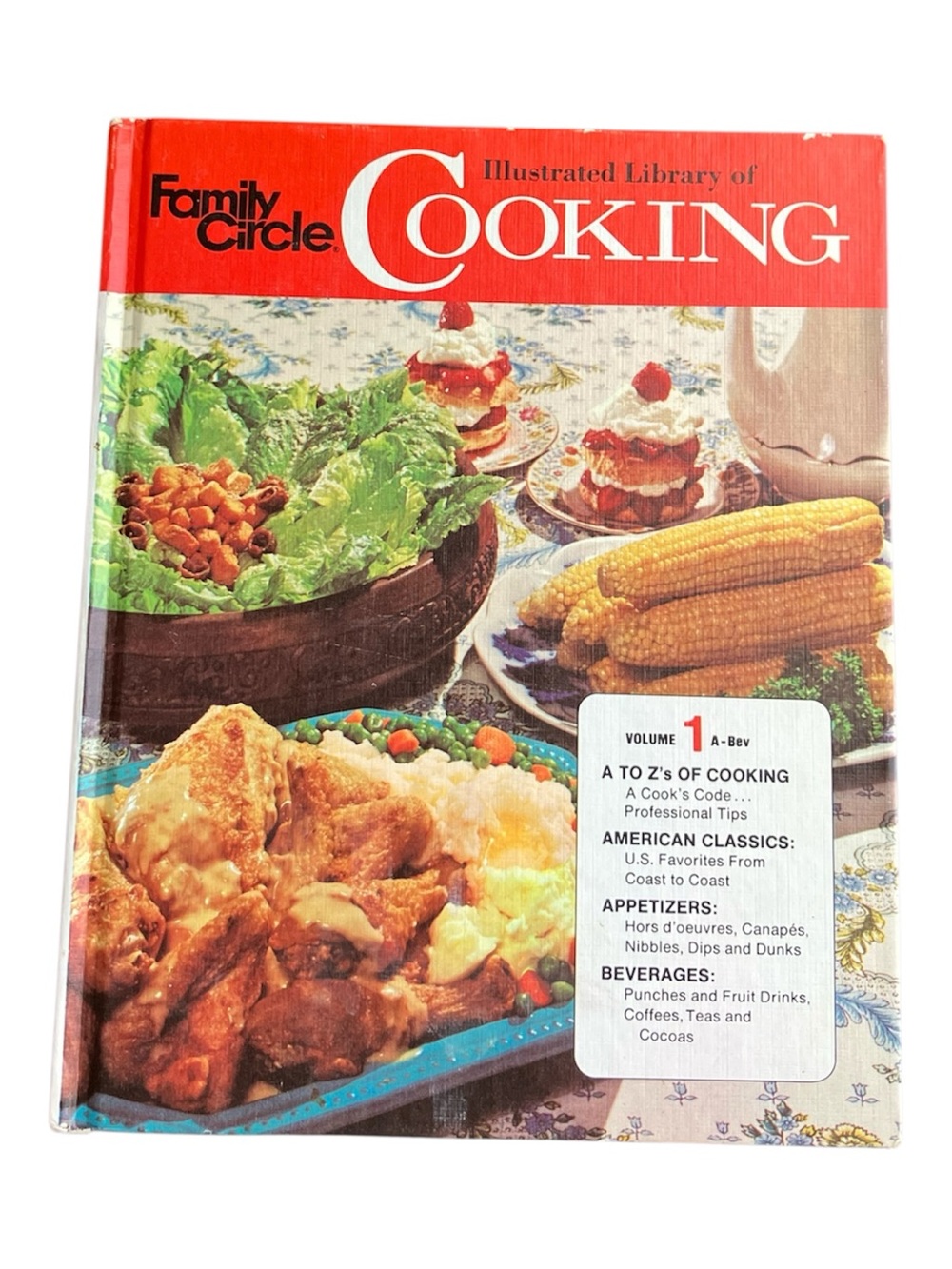 Vintage Family Circle Illustrated Library of Cooking Volume 1 Cookbook 1972